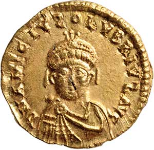 Multiplo di siliqua di Teodosio I (zecca di Roma, 25 agosto 383 – 28 agosto 388) dal tesoro di San Genesio ed Uniti (PV)