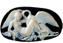 Museo Archeologico Nazionale di Napoli, Collezione Farnese - cammeo in agata sardonica: Icaro e Dedalo, Pasiphae e Artemide (inv.25838)