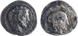 Litra in argento emessa da Kamarina, ca 425-405 a.C.