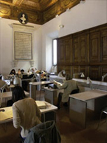 Sala consultazione dell'Archivio di Stato di Roma