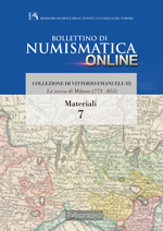 Bollettino di Numismatica on line - Materiali, n. 7-2013