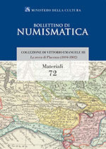 Bollettino di Numismatica - Materiali, n. 72-2018