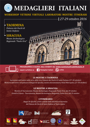Medaglieri italiani, Taormina - Siracusa, 27-29 ottobre 2016